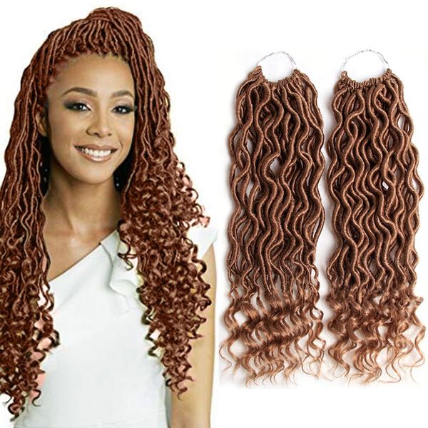 5pcs full head goddess faux locs crochet hair wavy with curly ends 18inch crochet braids faux locs dreadlocks synthetic braiding twist hair, Black
5pcs full head goddess faux locs crochet hair wavy with curly ends 18inch crochet braids faux locs dreadlocks synthetic braiding twist hair, Black
