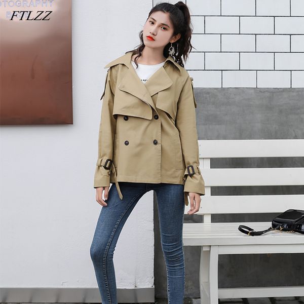 ftlzz khaki black trench coat spring autumn women's double breasted windbreaker outerwear female high street trench coat, Tan;black
ftlzz khaki black trench coat spring autumn women's double breasted windbreaker outerwear female high street trench coat, Tan;black