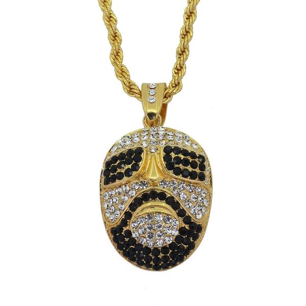 hip hop mask pendant necklaces for men women luxury diamonds face pendants alloy rhinestone gold chain necklace jewelry gift ing, Silver
hip hop mask pendant necklaces for men women luxury diamonds face pendants alloy rhinestone gold chain necklace jewelry gift ing, Silver