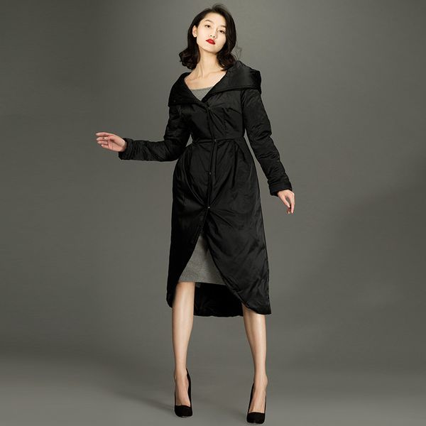 women's down & parkas women jacket woman hooded long duck winter puffer coat black 
women's down & parkas women jacket woman hooded long duck winter puffer coat black