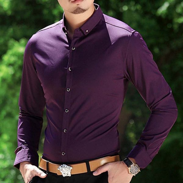 tide fashion mens smart casual shirt long sleeve non-iron shirt luxury designer men dress shirts turn-down collar blouse quality, White;black
tide fashion mens smart casual shirt long sleeve non-iron shirt luxury designer men dress shirts turn-down collar blouse quality, White;black