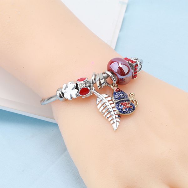 fashion leaf korean couple bracelet stainless steel simple sweet romantic personality temperament bracelet, Black
fashion leaf korean couple bracelet stainless steel simple sweet romantic personality temperament bracelet, Black