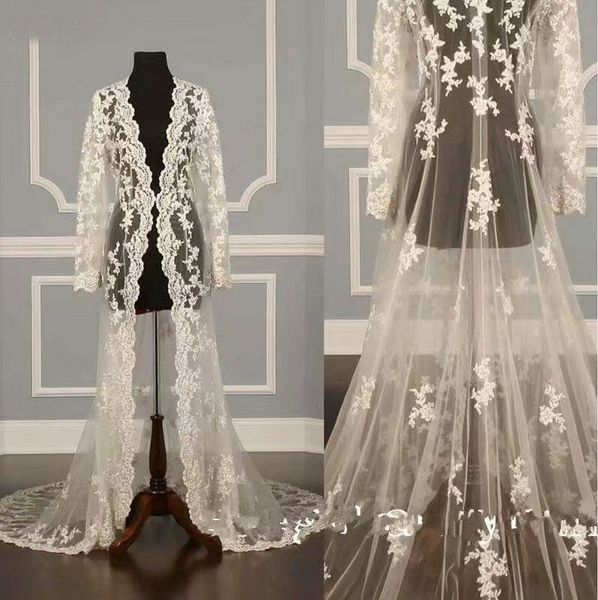 custom made wedding bridal jackets shawls capes long sleeve lace applique party robe for women sweep train jacket bolero, White
custom made wedding bridal jackets shawls capes long sleeve lace applique party robe for women sweep train jacket bolero, White