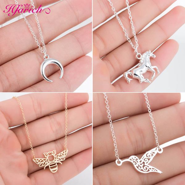 hfarich new arrival trendy half moon bee necklace pendants for women collares hummingbird necklace bird party acessories 2019, Silver
hfarich new arrival trendy half moon bee necklace pendants for women collares hummingbird necklace bird party acessories 2019, Silver