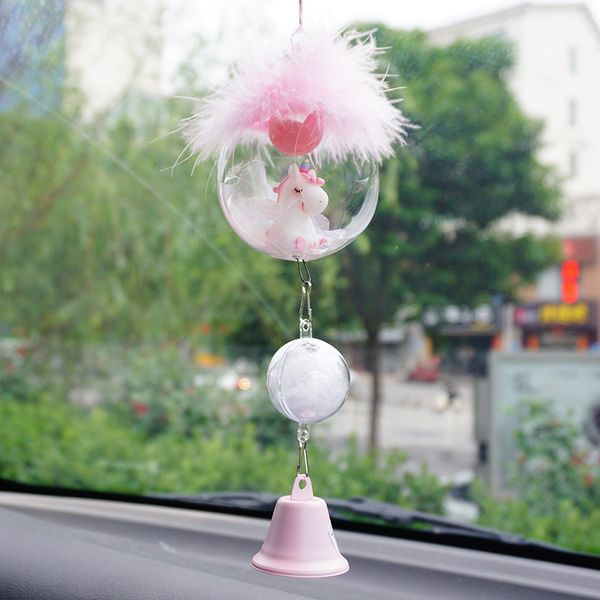 2020 new cute unicorn shape diamond feather bell design car room automobiles universal pendant ornament decorations accessories
2020 new cute unicorn shape diamond feather bell design car room automobiles universal pendant ornament decorations accessories