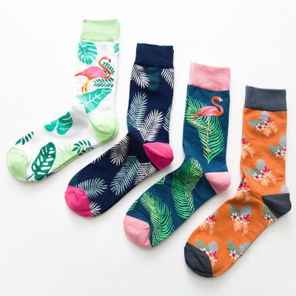 brand mens happy socks 4pairs/lot combed cotton flamingo carton 4 color funny socks autumn winter crew casual men compression sock, Black
brand mens happy socks 4pairs/lot combed cotton flamingo carton 4 color funny socks autumn winter crew casual men compression sock, Black