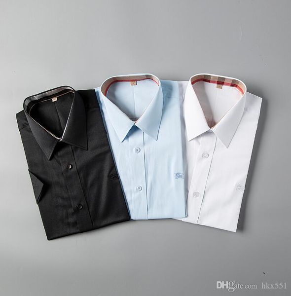 

19 brand men's business casual shirt mens long sleeve striped slim fit camisa masculina social male t-shirts new fashion man checked sh, White;black