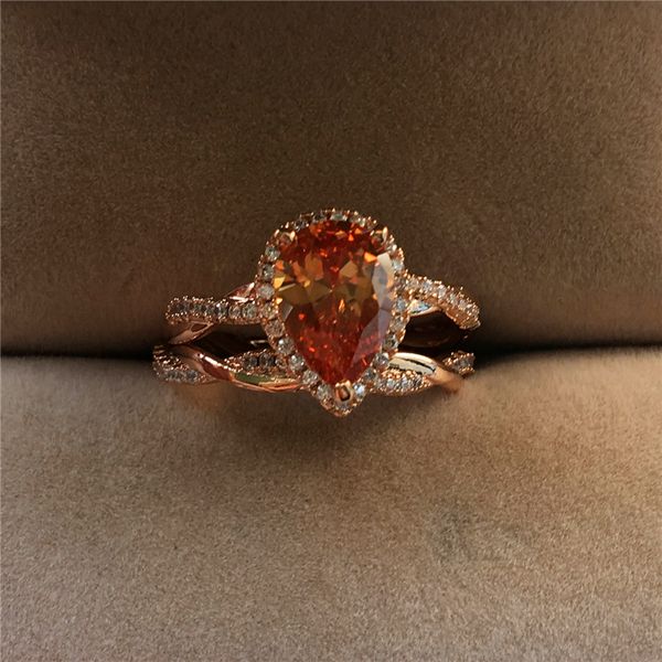 fashion female water drop zircon ring set creative rose gold color cross wedding ring unique style champagne stone love, Slivery;golden
fashion female water drop zircon ring set creative rose gold color cross wedding ring unique style champagne stone love, Slivery;golden