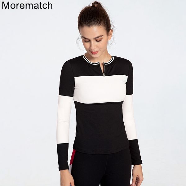 morematch seamless yoga t-shirt patchwork color gym women sportwear breathable running clothes long sleeve fitness top, White;red
morematch seamless yoga t-shirt patchwork color gym women sportwear breathable running clothes long sleeve fitness top, White;red