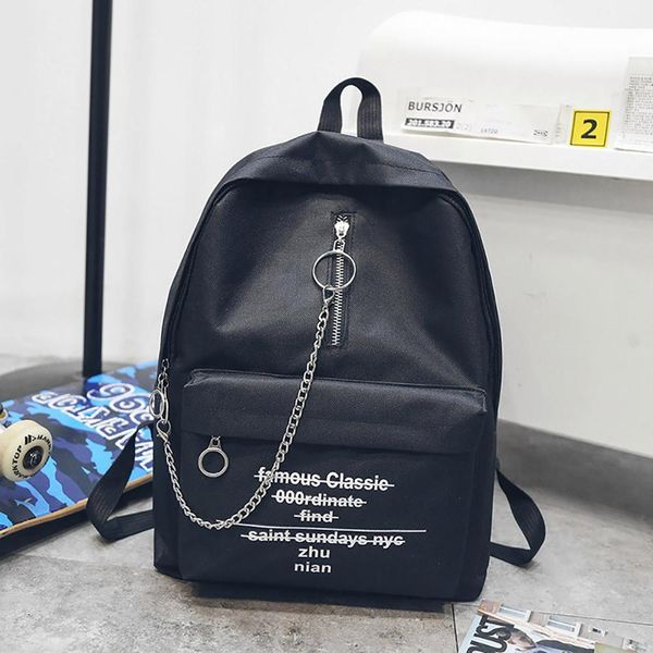 preppy style female fabric backpack women multi pocket travel backpacks teenage school bag chain letter print mochila mujer j26
preppy style female fabric backpack women multi pocket travel backpacks teenage school bag chain letter print mochila mujer j26