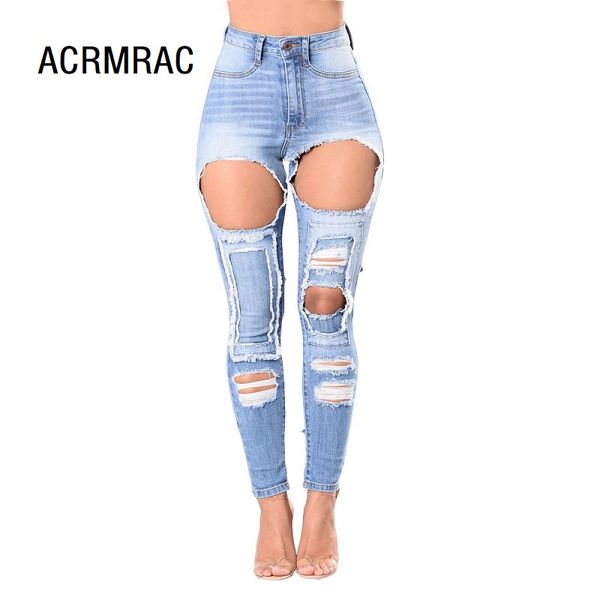 women denim blue slim high waist hole summer pencil pants skinny jeans woman 
women denim blue slim high waist hole summer pencil pants skinny jeans woman