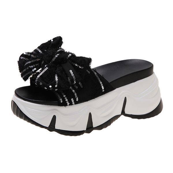 women bowknot design glitter bling wedges sandals summer cute casual platform ladies sandals dress party peep toe female slipper, Black
women bowknot design glitter bling wedges sandals summer cute casual platform ladies sandals dress party peep toe female slipper, Black