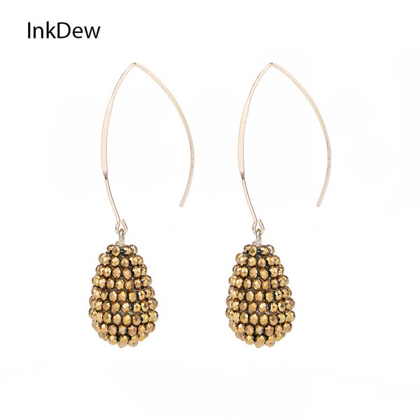 inkdew new water drop earrings long hook big long earrings beaded handmade threading crystal earrings for women gift oorbellen, Golden
inkdew new water drop earrings long hook big long earrings beaded handmade threading crystal earrings for women gift oorbellen, Golden