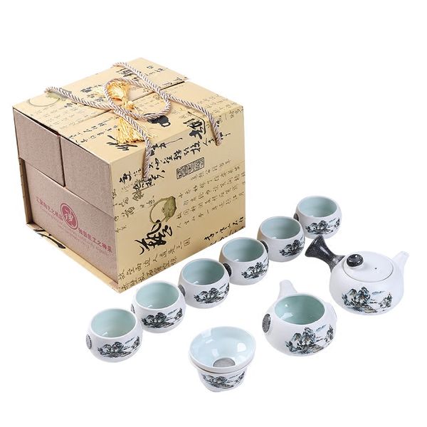 a set of tea set of china wind porcelain company meeting customer small gifts annual gift - opening gift
a set of tea set of china wind porcelain company meeting customer small gifts annual gift - opening gift