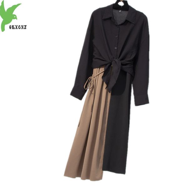 autumn women's skirt + shirt two-piece sets large size irregular sskirt asymmetric loose shirt ladies suit outwear dress sets, Gray
autumn women's skirt + shirt two-piece sets large size irregular sskirt asymmetric loose shirt ladies suit outwear dress sets, Gray