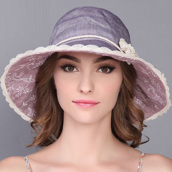 womens linen sun hat summer chapeu feminino praia sun cap femme bucket uv cap wide brim foldable hat b-7595, Blue;gray
womens linen sun hat summer chapeu feminino praia sun cap femme bucket uv cap wide brim foldable hat b-7595, Blue;gray