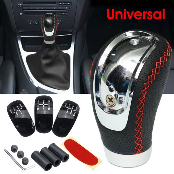 1 set 5 speed 6 speed manual car gear shift knob shifter lever handle stick universal black pu leather
1 set 5 speed 6 speed manual car gear shift knob shifter lever handle stick universal black pu leather