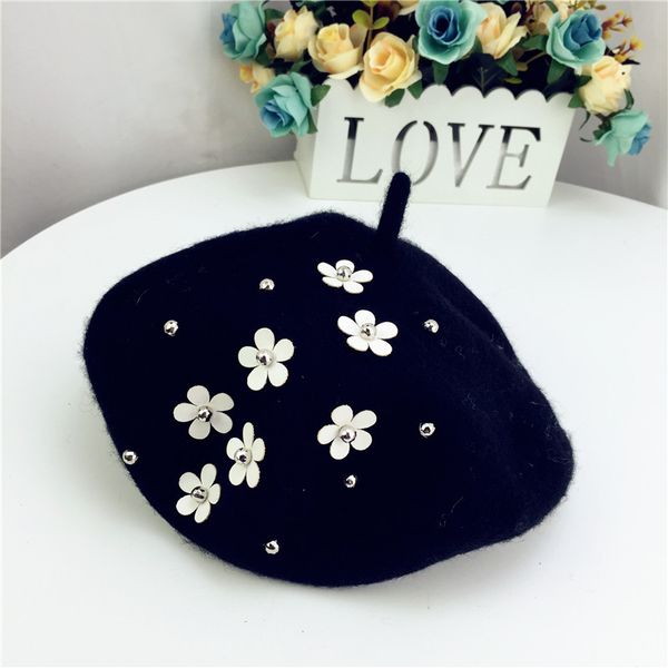2019 baby girls autumn winter wool hats children flower berets girls new fashion cap children's painter cap french cap gorras, Yellow
2019 baby girls autumn winter wool hats children flower berets girls new fashion cap children's painter cap french cap gorras, Yellow