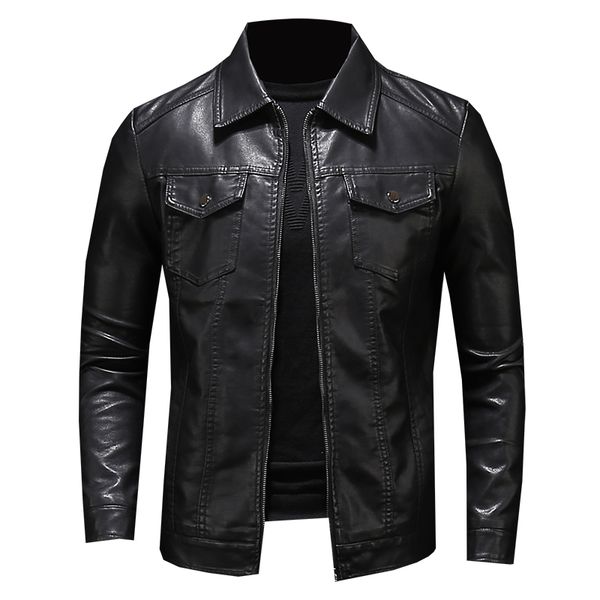 2019 men's leather jacket men's multi-pocket motorcycle leather jacket coat, Black;brown
2019 men's leather jacket men's multi-pocket motorcycle leather jacket coat, Black;brown