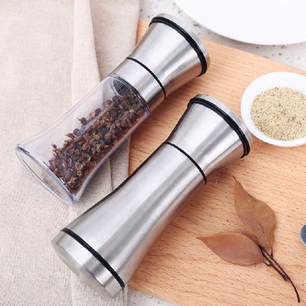 pepper grinder 2 in 1 stainless steel manual salt pepper mill grinder seasoning kitchen tools grinding for cooking restaurants
pepper grinder 2 in 1 stainless steel manual salt pepper mill grinder seasoning kitchen tools grinding for cooking restaurants