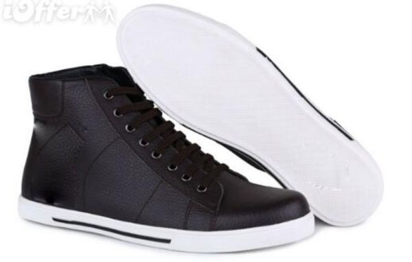 fashionable sneaker leather shoes of male high male class brand shoes of male recreational shoes, Black
fashionable sneaker leather shoes of male high male class brand shoes of male recreational shoes, Black
