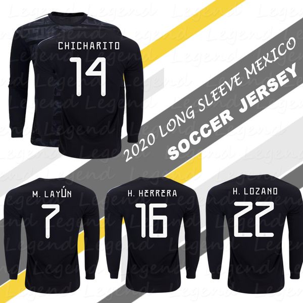 long sleeve mexico jersey kit 2020 mexico football shirts m.layun h.lozano carlos v chicharito soccer jersey, Black;yellow
long sleeve mexico jersey kit 2020 mexico football shirts m.layun h.lozano carlos v chicharito soccer jersey, Black;yellow