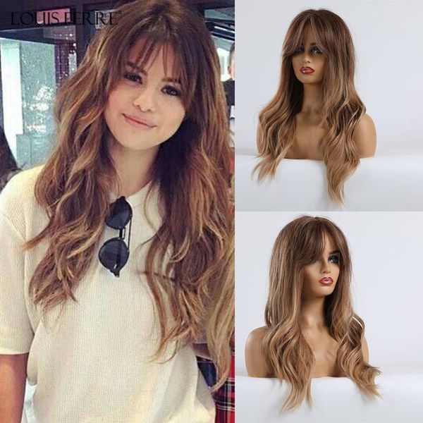 louis ferre long synthetic wavy wigs with bangs ombre brown honey heat resistant fiber hair for black/white women cosplay/party
louis ferre long synthetic wavy wigs with bangs ombre brown honey heat resistant fiber hair for black/white women cosplay/party