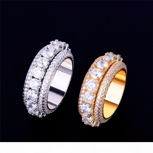 europe and america ale gold silver color full cubic zircon rotating ring jewelry punk male women finger rings nice gift, Golden;silver
europe and america ale gold silver color full cubic zircon rotating ring jewelry punk male women finger rings nice gift, Golden;silver