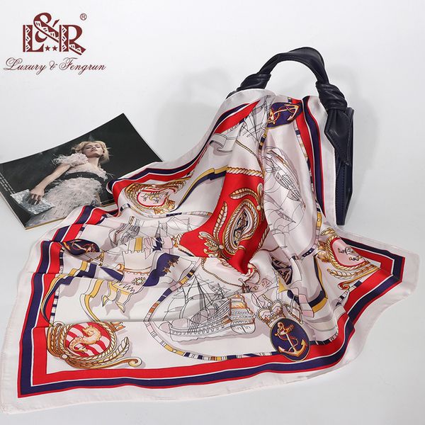 women silk scarf spring print foulard satin square head scarves women luxury designer shawls 70*70cm bandana hair scarf hijab, Blue;gray
women silk scarf spring print foulard satin square head scarves women luxury designer shawls 70*70cm bandana hair scarf hijab, Blue;gray