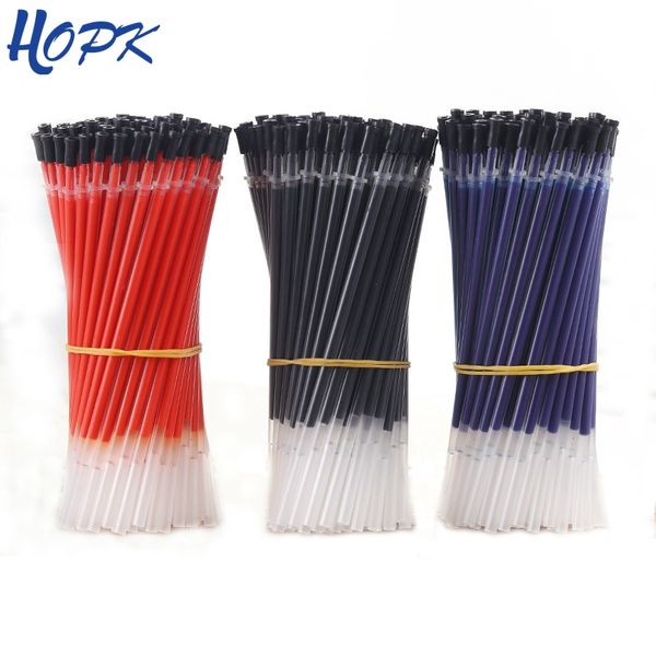 20pcs/lot 0.38mm Gel Pen Refill Neutral Ink Pen Refill Black Blue Red Needle Tip Rod For Office School Exam Supplies