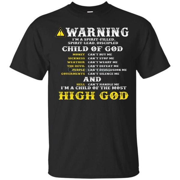 personality t-shirt christian warning im a spirit filled spirit lead discipled child of god trendy creative graphic t-shirt top, White;black
personality t-shirt christian warning im a spirit filled spirit lead discipled child of god trendy creative graphic t-shirt top, White;black