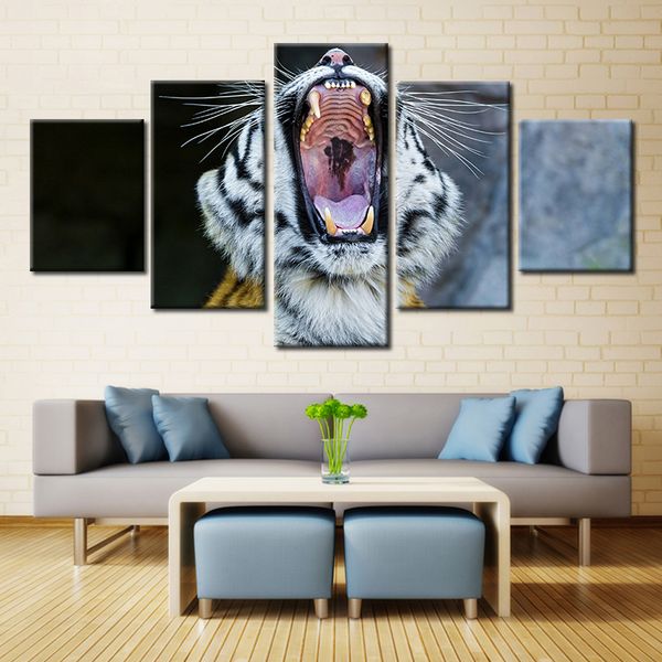 embelish 5 pieces wild tiger shout modern home decor modular pictures wall art posters for living room hd print canvas paintings
embelish 5 pieces wild tiger shout modern home decor modular pictures wall art posters for living room hd print canvas paintings