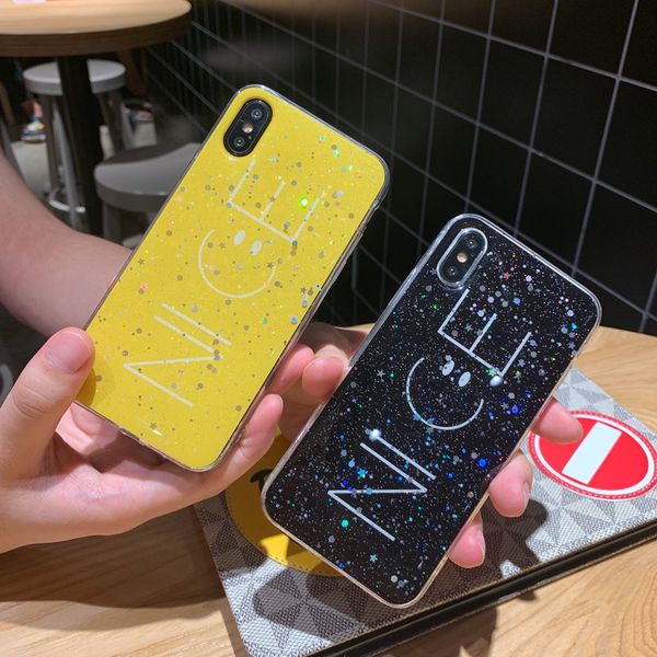 для iphone 6 6s 7 8 plus 10 x xs xr max bling блеск cute милая улыбка окрашенный искры блестки soft clear silicone tpu крышки случая
для iphone 6 6s 7 8 plus 10 x xs xr max bling блеск cute милая улыбка окрашенный искры блестки soft clear silicone tpu крышки случая