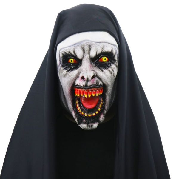 halloween horror latex nun mask full face covered with headscarf for adults and children cosplay prank props
halloween horror latex nun mask full face covered with headscarf for adults and children cosplay prank props