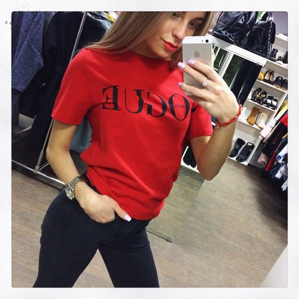 t shirt summer fashion clothing for women vogue short letter printed harajuku red black female t shirt camisas, White
t shirt summer fashion clothing for women vogue short letter printed harajuku red black female t shirt camisas, White