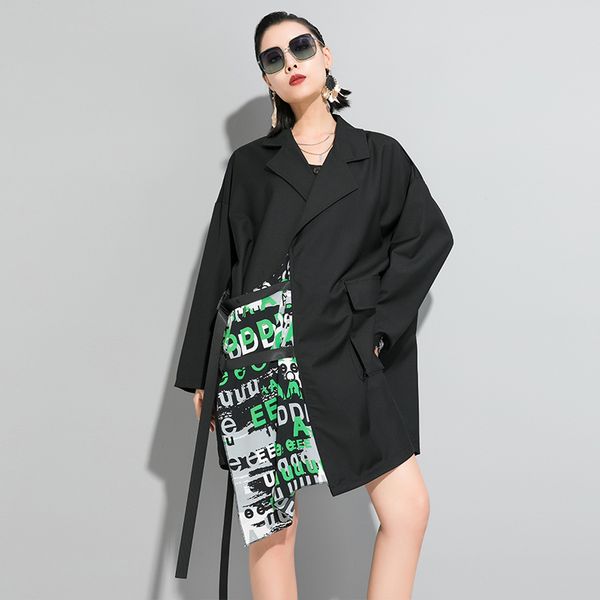 spring autumn trench coat women cotton irregular trenchcoat female patchwork luxury long coat ladies england elegant overcoats, Tan;black
spring autumn trench coat women cotton irregular trenchcoat female patchwork luxury long coat ladies england elegant overcoats, Tan;black