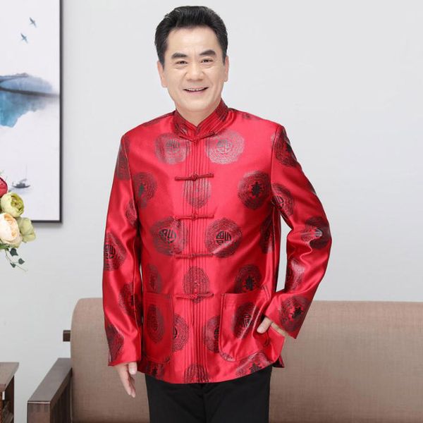 elder red clothing birthday gift men tang suit chinese traditional autumn thick coat jacket winter parka chinese new year gift, Black
elder red clothing birthday gift men tang suit chinese traditional autumn thick coat jacket winter parka chinese new year gift, Black