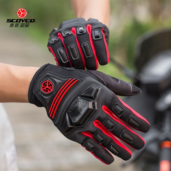 

scoyco mc24&mc24d motorcycle gloves motocross moto half finger racing gloves motobike bicycle mountain downhill mtb, Black