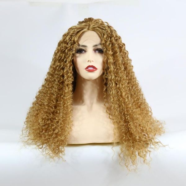 zigzag blonde brown kinky curly lace front synthetic wig for women high temperature fiber natural long middle part synthetic wig, Black
zigzag blonde brown kinky curly lace front synthetic wig for women high temperature fiber natural long middle part synthetic wig, Black
