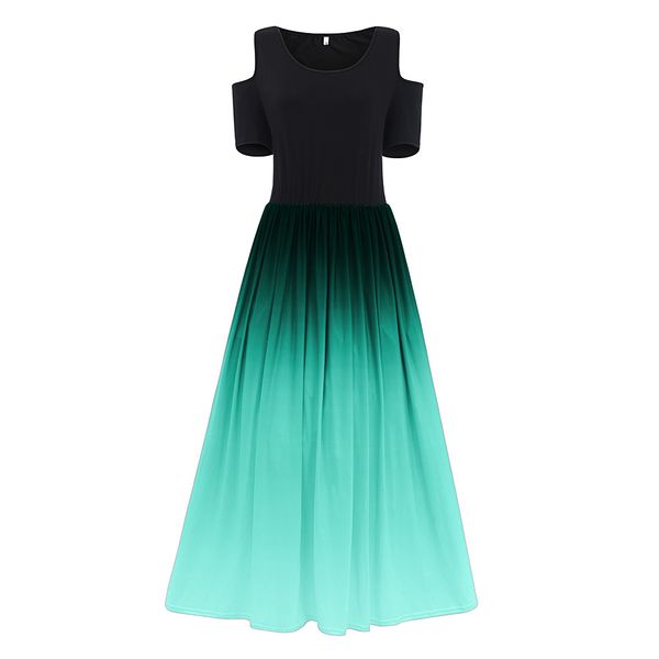 2019 party dress dress slim gradient off-shoulder large size womens dress, White;black
2019 party dress dress slim gradient off-shoulder large size womens dress, White;black