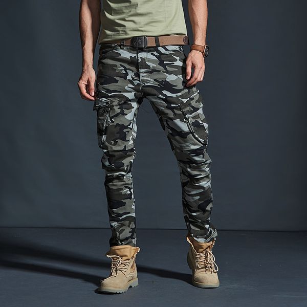 camouflage cargo pants men spring full length mid-waist pure cotton trousers men multi-pockets fashion training pants, Black
camouflage cargo pants men spring full length mid-waist pure cotton trousers men multi-pockets fashion training pants, Black