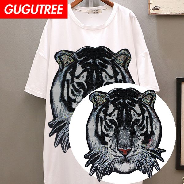 gugutree printed embroidery big tiger patch animal cartoon patches badges applique patches for clothing dxl-47, Black
gugutree printed embroidery big tiger patch animal cartoon patches badges applique patches for clothing dxl-47, Black