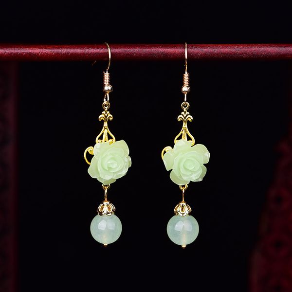 ethnic dangle earrings for women vintage crystal earrings natural green stone flower statement fashion jewelry 2020 new, Silver
ethnic dangle earrings for women vintage crystal earrings natural green stone flower statement fashion jewelry 2020 new, Silver