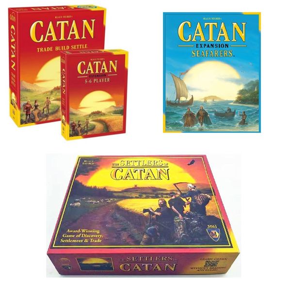 Catan Board Game Family Fun Playing Parent-child Interaction Strategy Game Card English Table Party Supplies Board Game Toy