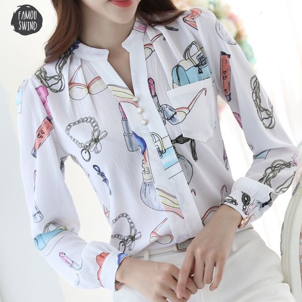 new fashion blouse spring plus size women print shirt slim female chiffon long sleeved 884a 30, White
new fashion blouse spring plus size women print shirt slim female chiffon long sleeved 884a 30, White