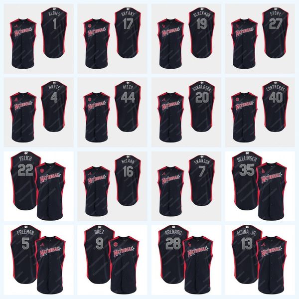 27 Trevor Story 2019 All-Star Game 17 Bryant 1 Ozzie Albies 44 Rizzo 40 Willson Contreras 16 Brian McCann 20 Josh Donaldson Jersey
27 Trevor Story 2019 All-Star Game 17 Bryant 1 Ozzie Albies 44 Rizzo 40 Willson Contreras 16 Brian McCann 20 Josh Donaldson Jersey