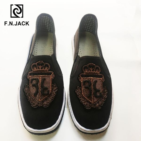 f.n.jack mens light driving shoes casual man loafers basic slip on comfortable cotton fabric hiking flat, Black
f.n.jack mens light driving shoes casual man loafers basic slip on comfortable cotton fabric hiking flat, Black