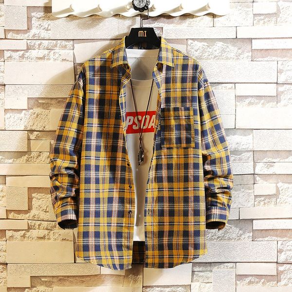 fashion winter casual dress shirt men plaid printing lapel neck button comfy camisa 2019 long sleeve men shirts 5xl, White;black
fashion winter casual dress shirt men plaid printing lapel neck button comfy camisa 2019 long sleeve men shirts 5xl, White;black