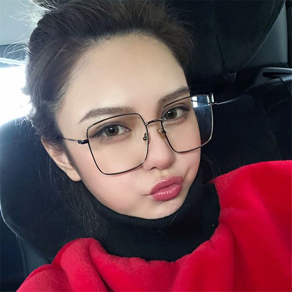 wholesale-cubojue transparent glasses women 150mm oversized eyeglasses fra men nerd prescription spectacles clear lens fashion, Black
wholesale-cubojue transparent glasses women 150mm oversized eyeglasses fra men nerd prescription spectacles clear lens fashion, Black