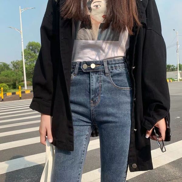 high waist jeans for women slim pencil pants ladies elastic jeans women skinny casual female ankle-length denim pants, Blue
high waist jeans for women slim pencil pants ladies elastic jeans women skinny casual female ankle-length denim pants, Blue